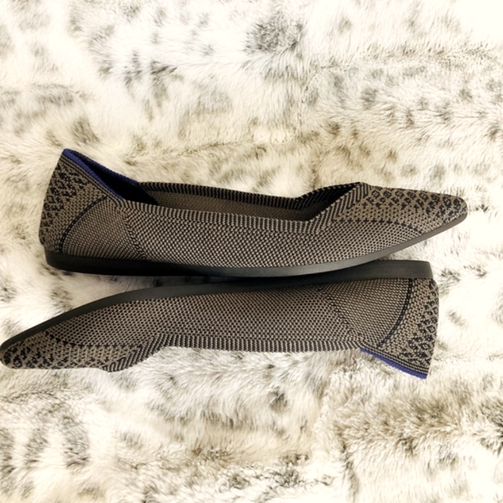 ROTHY’S The Point Walnut Python Flats - Picture 5 of 9
